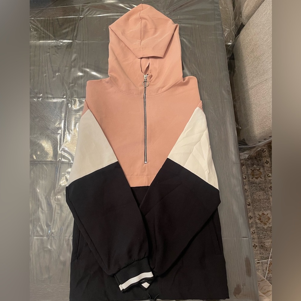 ZARA half zip hoodie